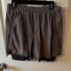 Lululemon Gray Athletic Shorts 5” inseam